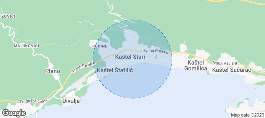 Kaštel Stari Airbnb map